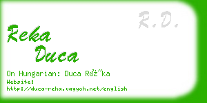 reka duca business card